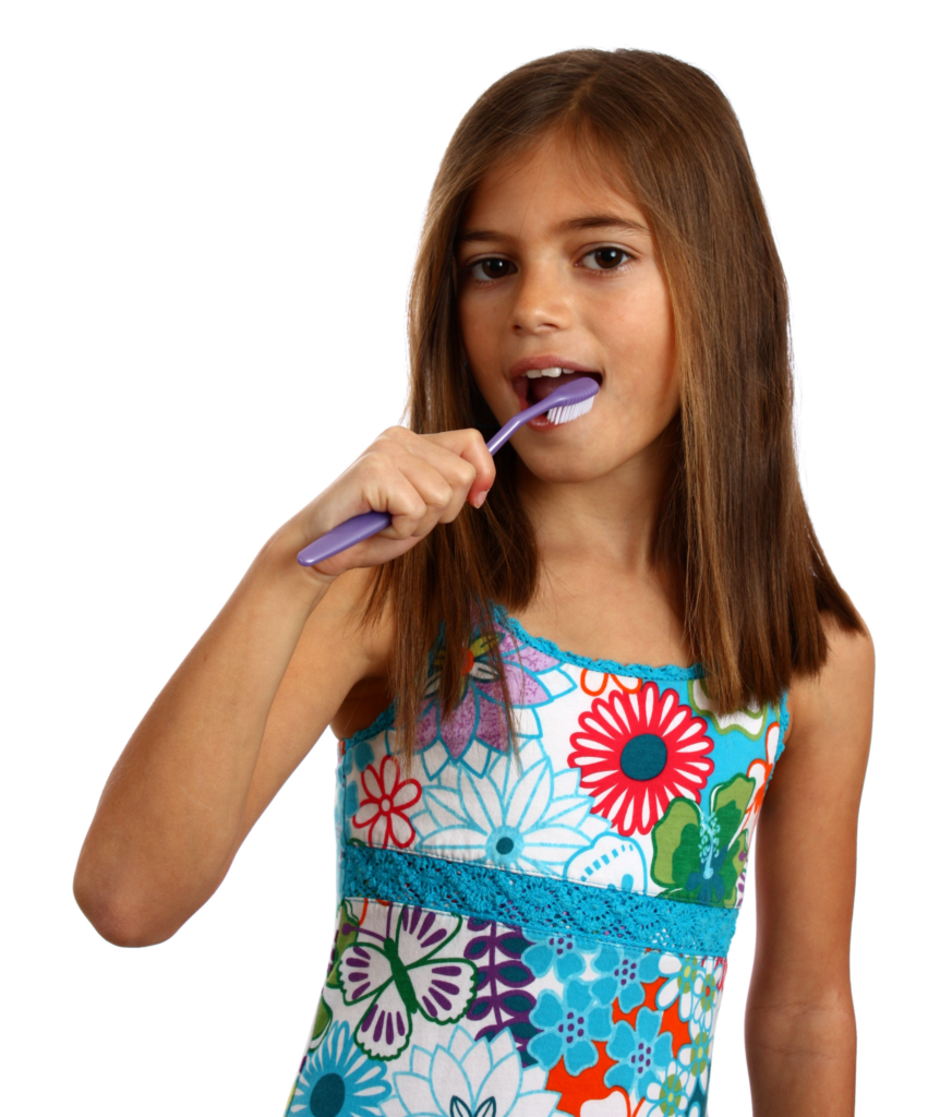 brushing teeth